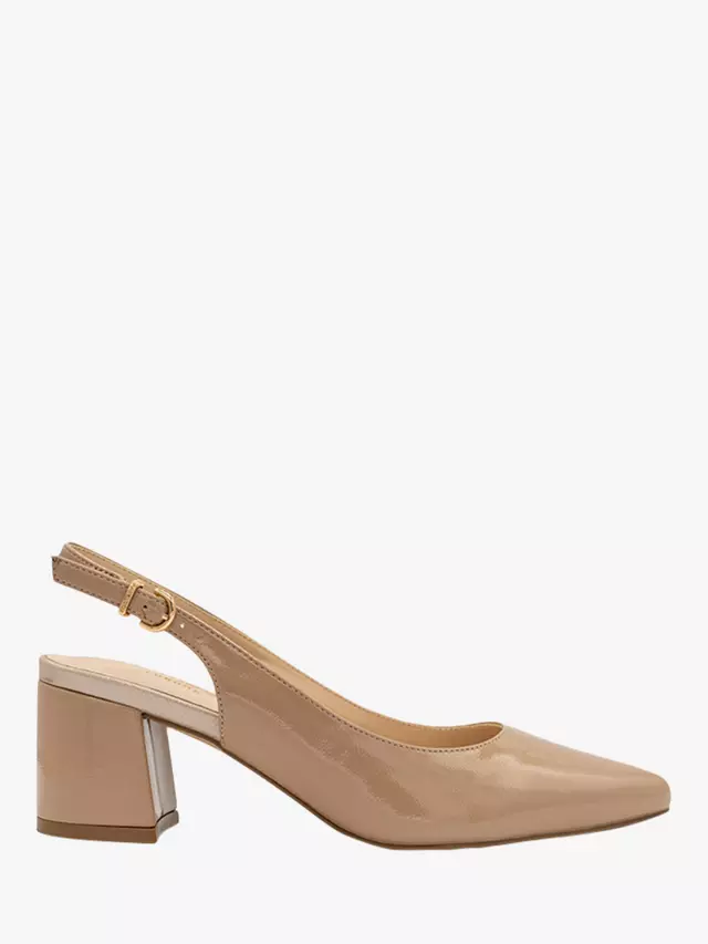 

Туфли-лодочки Paradox London Isabel Slingback Block Heeled, цвет nude