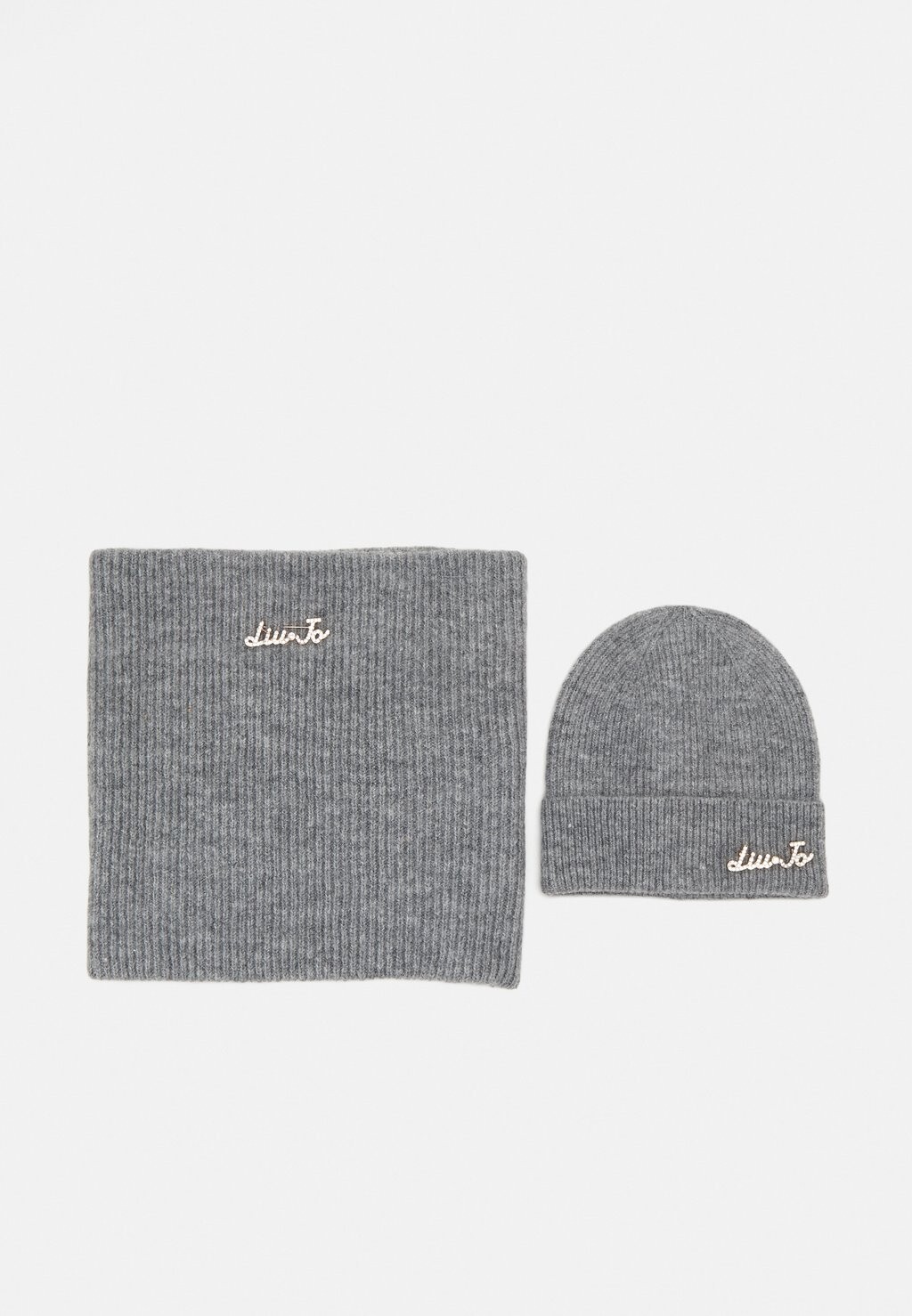 

Шарф BEANIE COLLO SET LIU JO, светло-серый