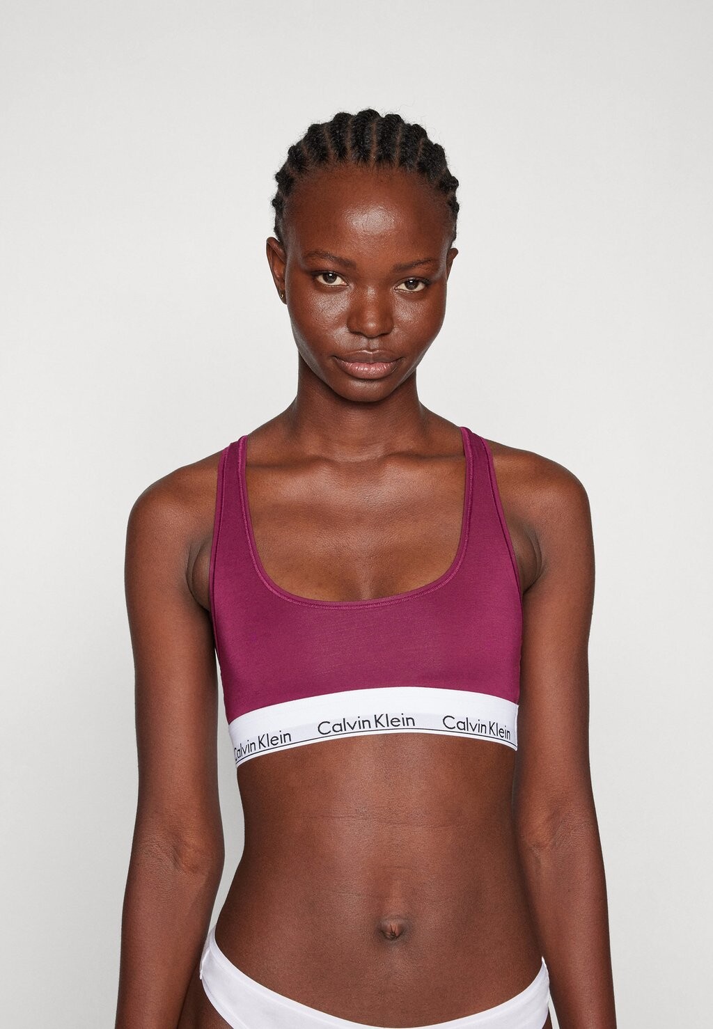 

Удлиненный бюстгальтер Calvin Klein, фиолетовый Unlined Bralette