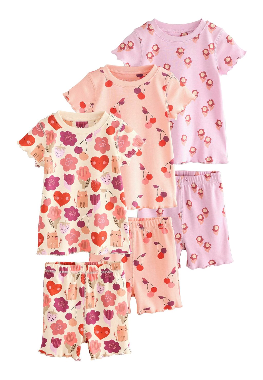 

Пижама REGULAR FIT 3 PACK SET Next, цвет Pink Cherry