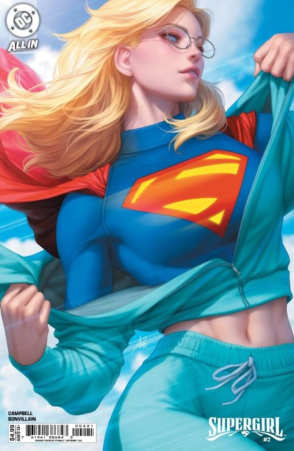 

Supergirl #2 Stanley 'Artgerm' Lau Variant Cover with Rated Comics Acrylic Backer (Rated Comics)