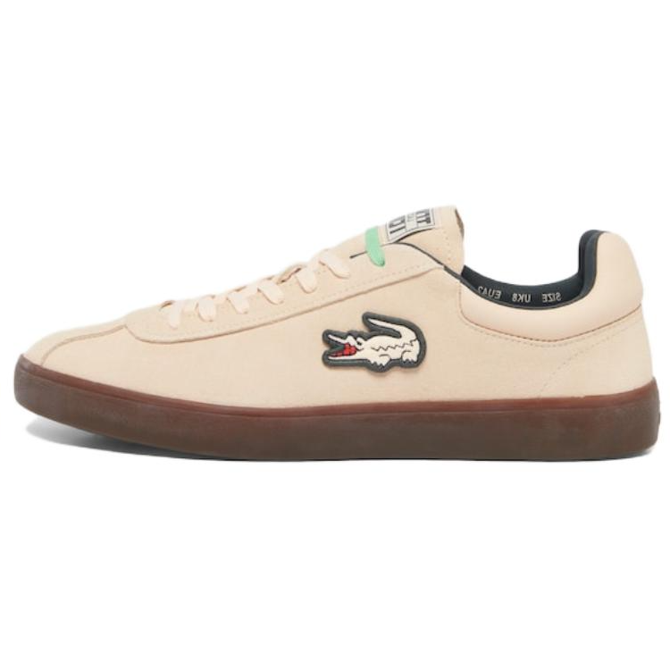 

LACOSTE Кроссовки для скейтбординга BASESHOT с противоскользящим покрытием, износостойкие, мужские, светло-розовые