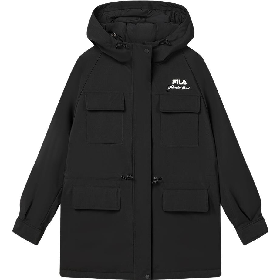

FILA Женский пуховик, цвет Black, Черный, FILA Женский пуховик, цвет Black