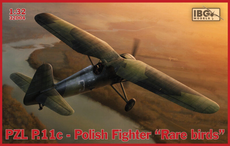 

Комплект модели IBG, Ibg Pzl P.11C Polish Fighter Rare Birds IBG Models