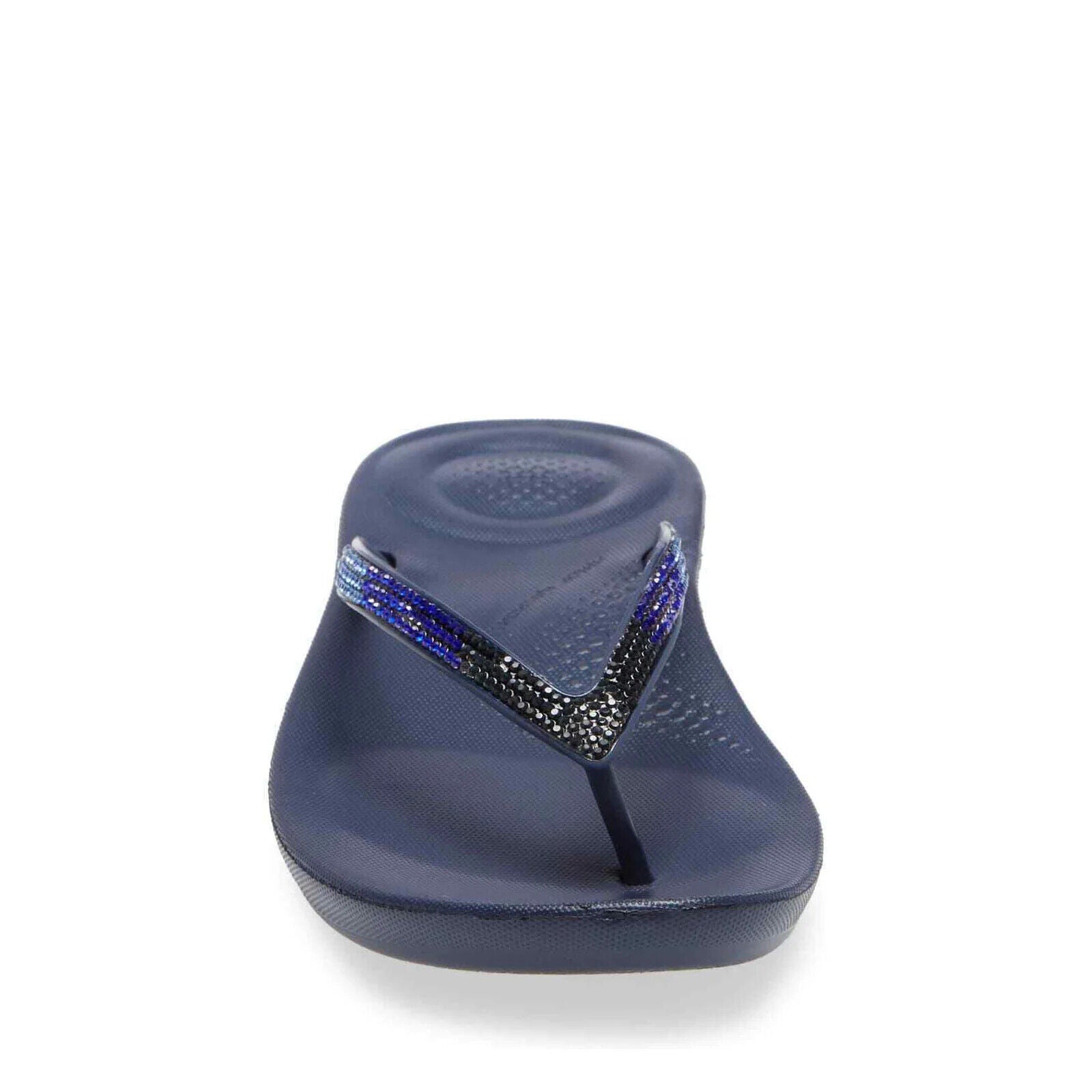 FitFlop Iqushion DG5-399 Flip Flop Sandals Women's Midnight Navy Ombre Sparkle — фото 4