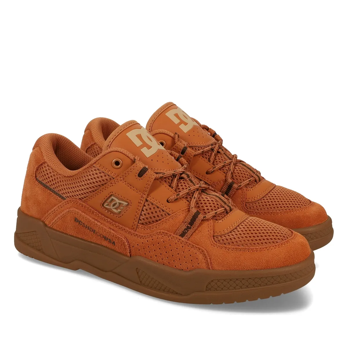 Мужские кроссовки Construct DC Shoes, коричневый/оранжевый — фото 2