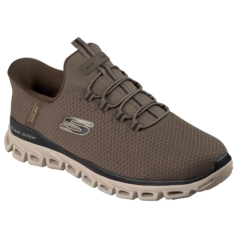 Кроссовки Skechers Glide Step Noxus slip-on shoes, коричневый — фото 2