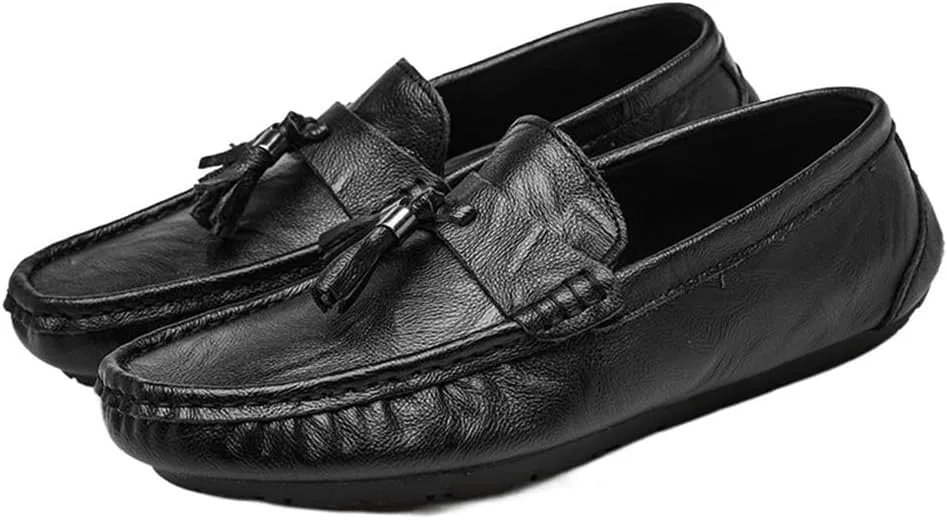 Мужские лоферы, кожа PU, Loafers for Men Penny Loafers, черный SayfuR