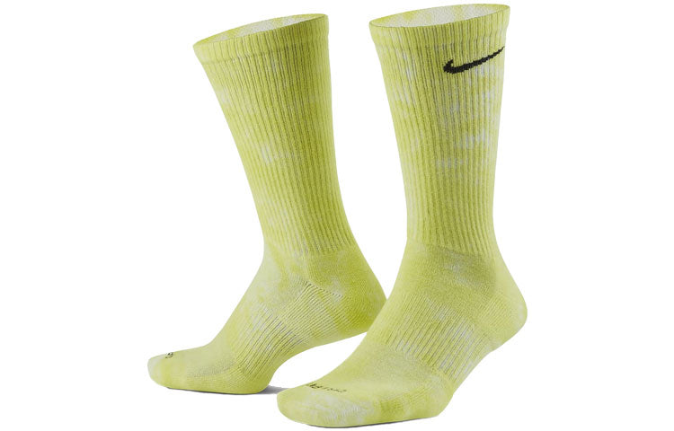 Носки Nike Unisex Everyday Plus Tie Dye Medium Stockings 2 Pairs Yellow/Orange/Red, красный — фото 3