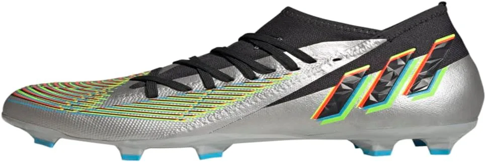 Футбольные бутсы Adidas Predator Edge.3 для твердого грунта, мужские, металлик/черный — фото 2