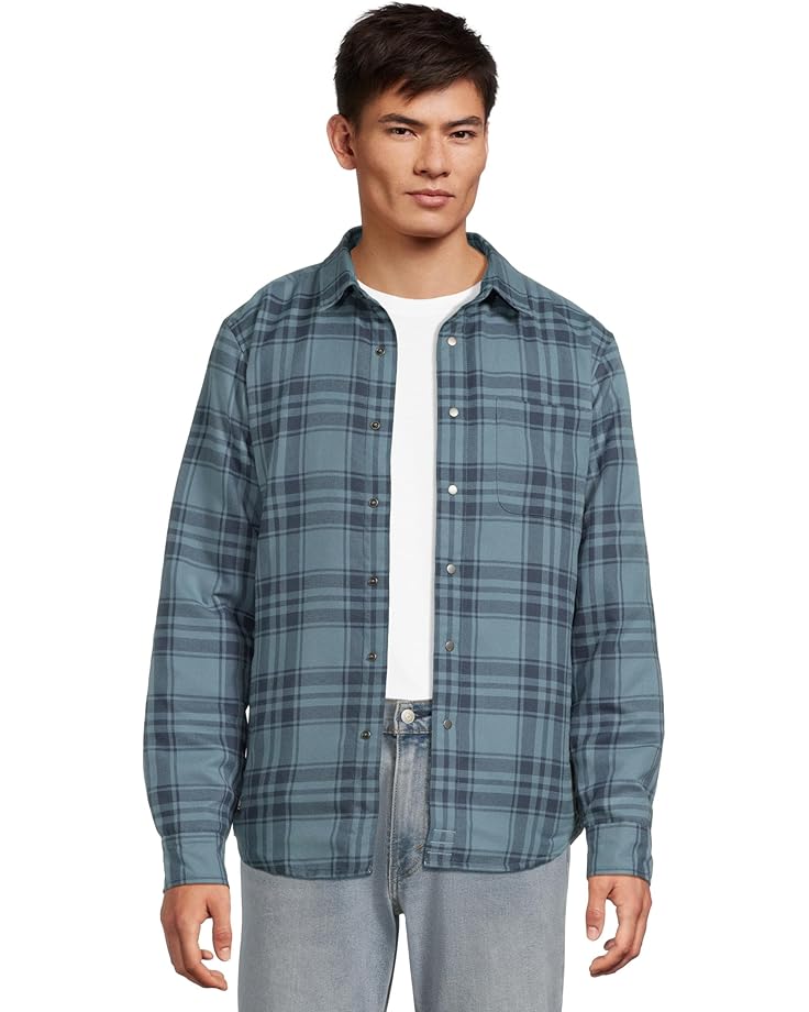 

Мужская утепленная фланелевая рубашка Flylow Sinclair, Ocean/Abyss Plaid