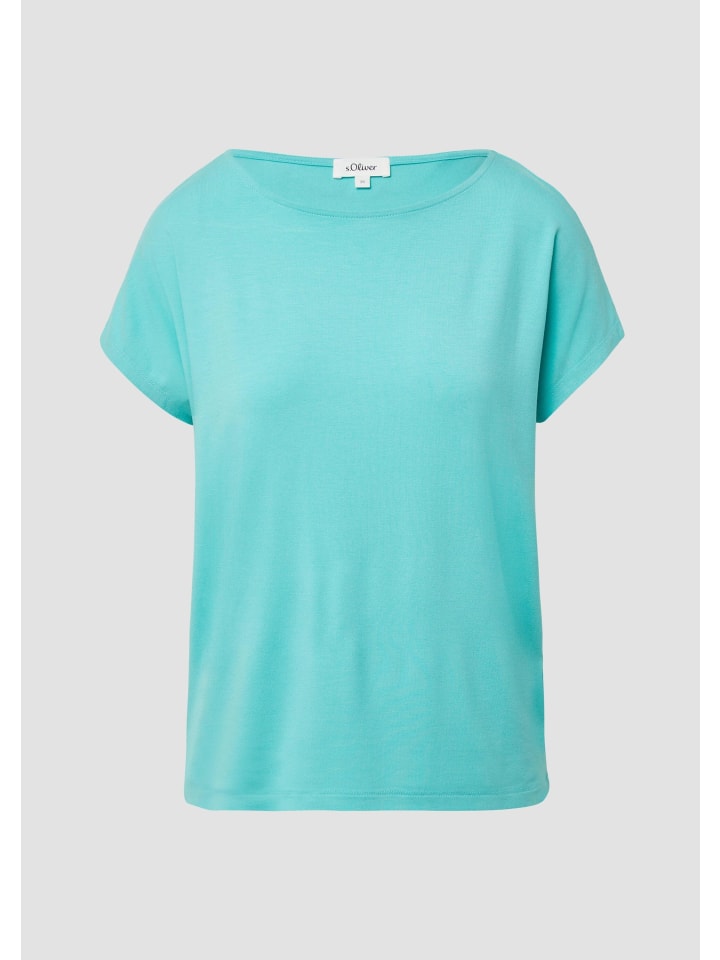 

Футболка цвета 6099_светло-бирюзовый s.Oliver, Зеленый, Футболка цвета 6099_светло-бирюзовый s.Oliver