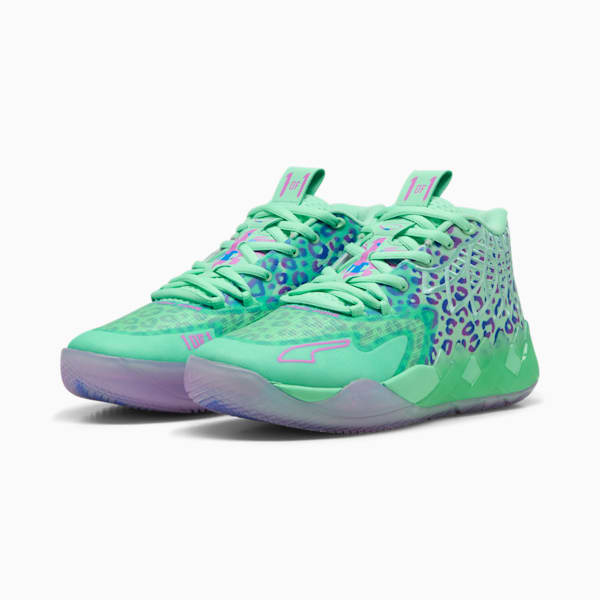 Мужские баскетбольные кроссовки Puma X Lamelo Ball Mb.01 Alien Safari, зеленый — фото 4