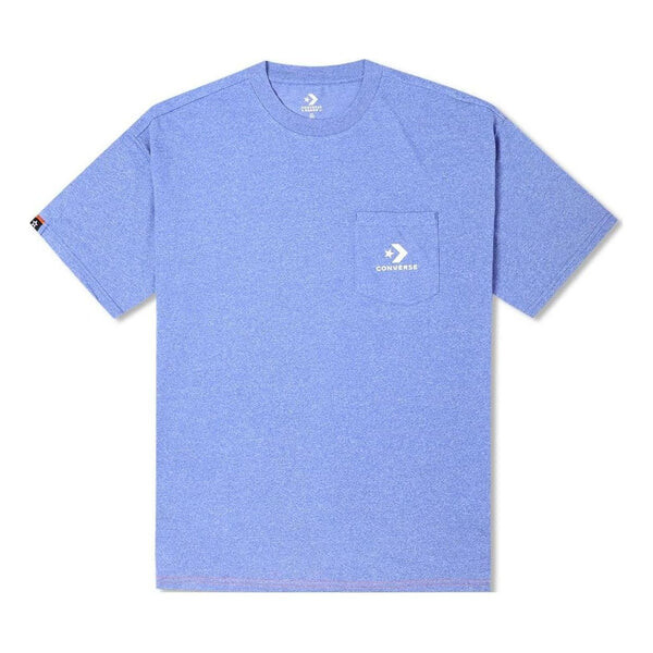 

Футболка embroidered pocket t-shirt 'washed indigo' Converse, индиго