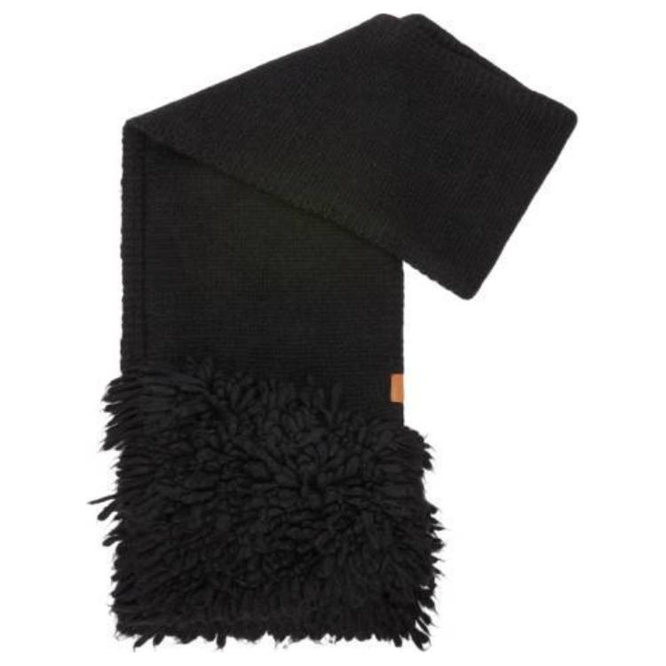 

Шерстяной шарф Alpaca черный LOEWE