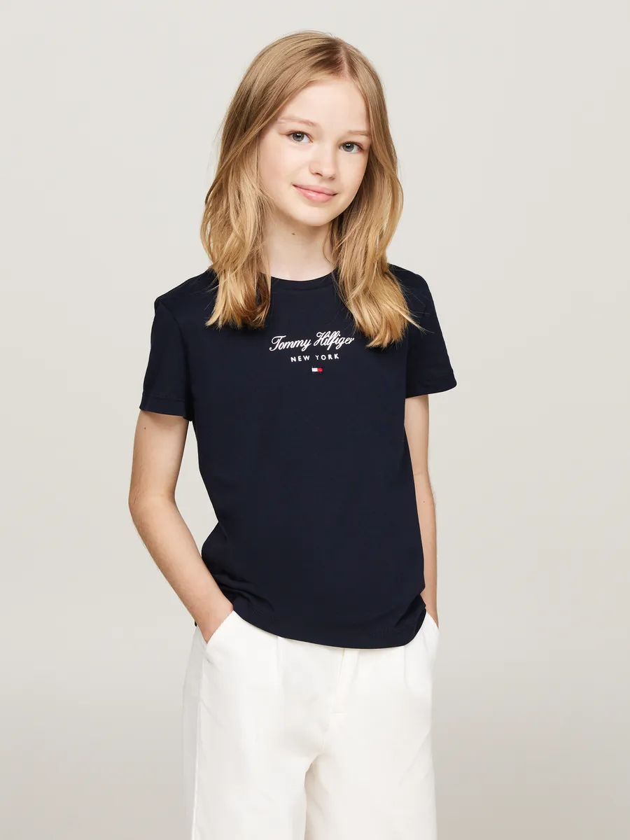 

Футболка Tommy Hilfiger "TH NYC FOIL TEE SS", с принтом из фольги, цвет Desert Sky