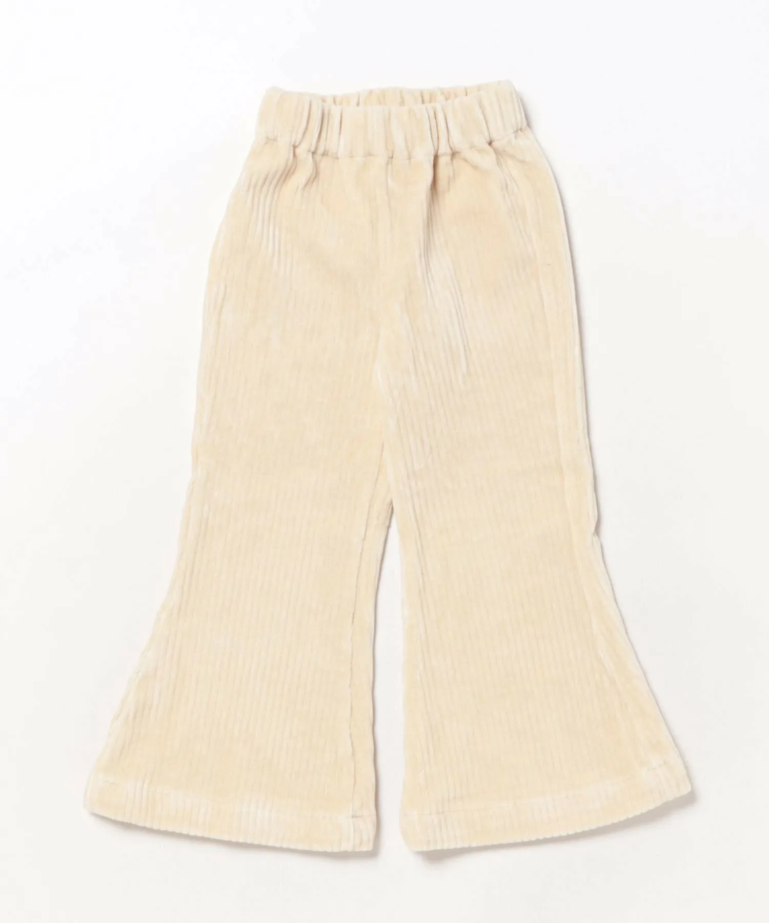 Детские ретро-брюки-клеш из вельвета Aimoha Kids, Light beige — фото 4