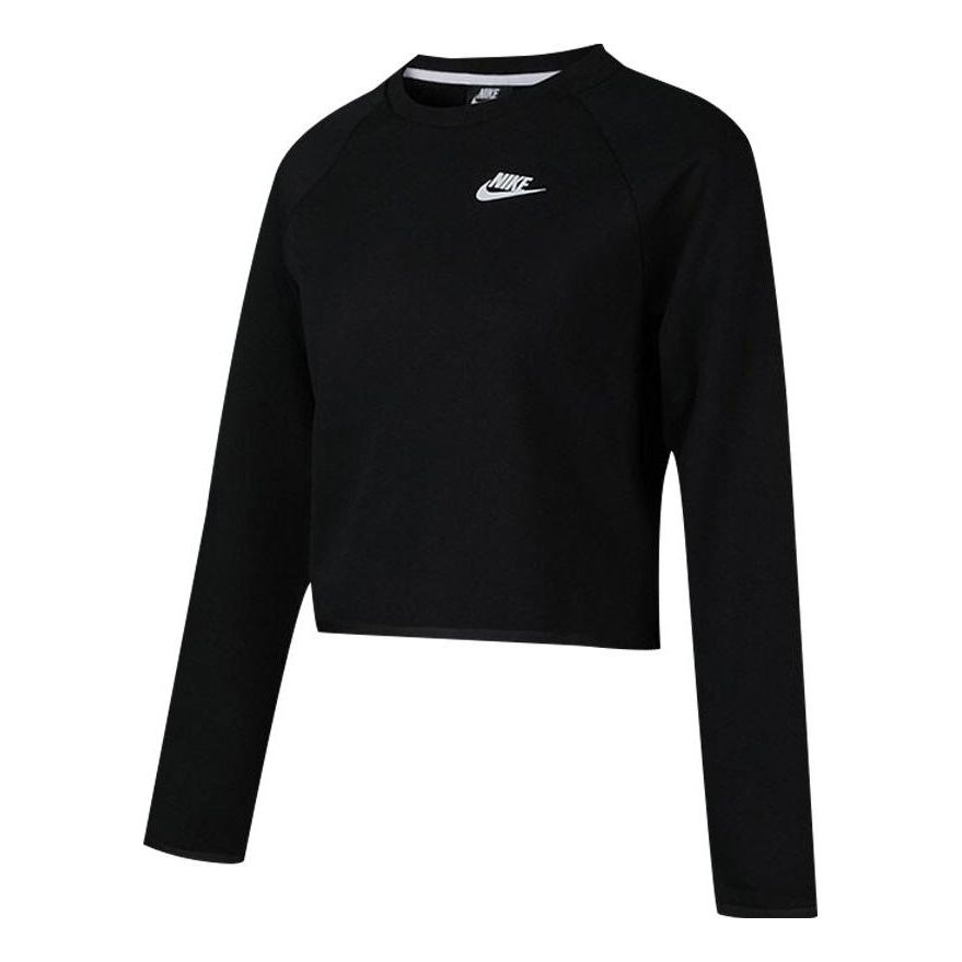 

Худи (WMNS) Nike Sportswear Tech Fleece Short Round Neck Pullover Black Hoodie
