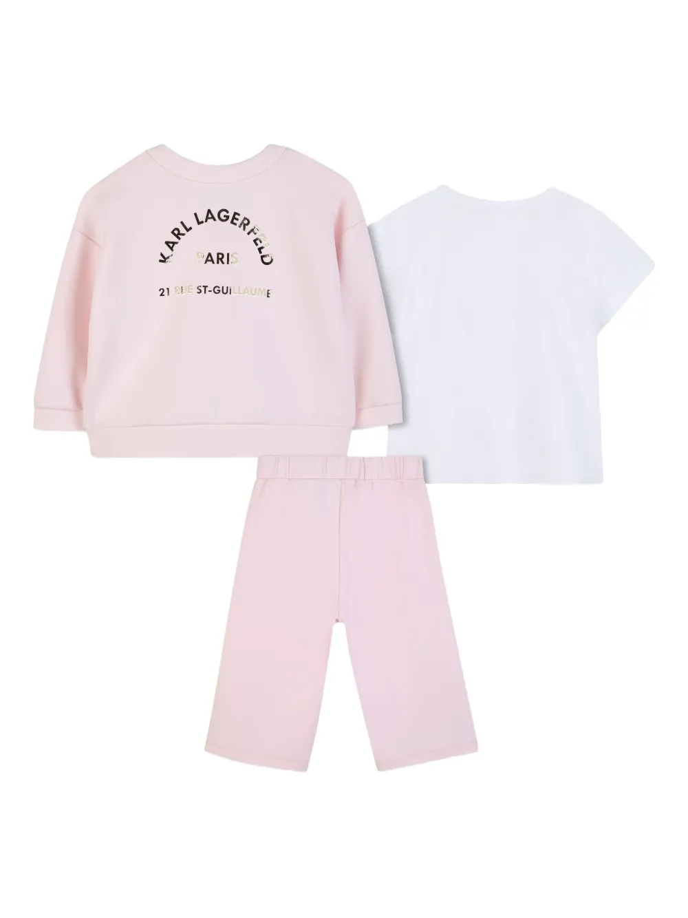 Спортивный костюм Ikon Choupette Karl Lagerfeld Kids, розовый — фото 2