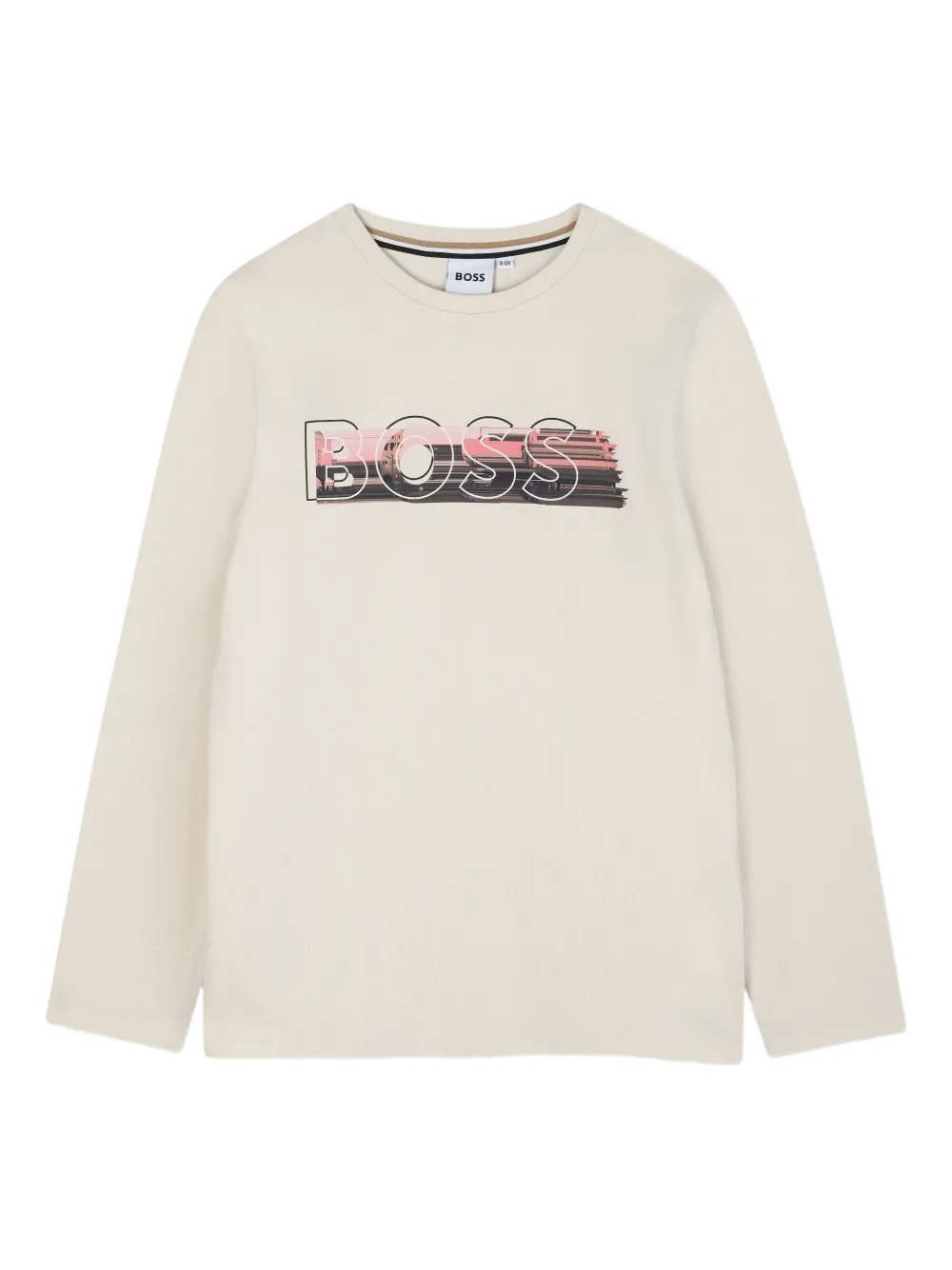 

Топ с длинными рукавами и логотипом BOSS Kidswear, нейтральный