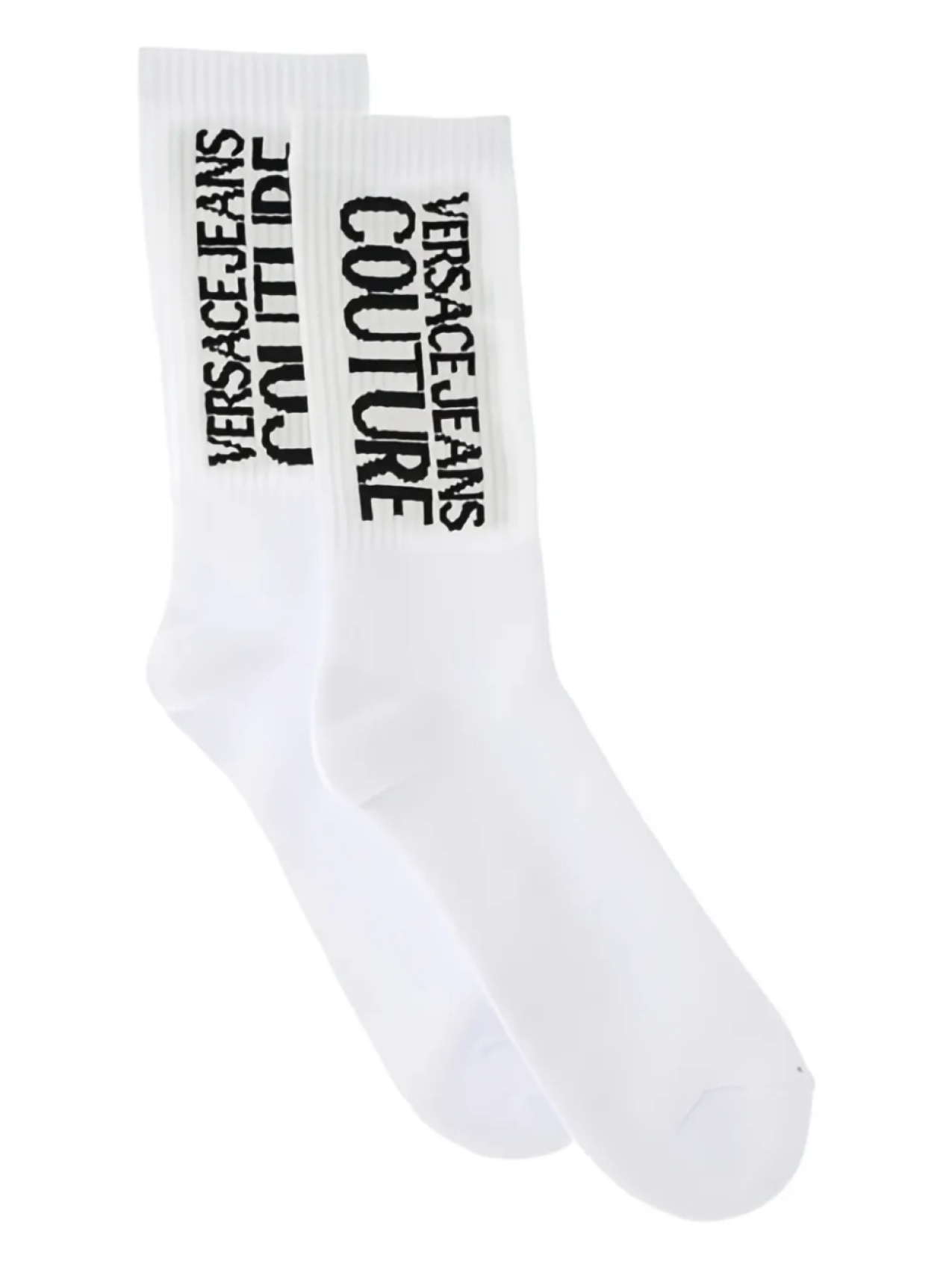 

Носки с жаккардовым логотипом Versace Jeans Couture, белый