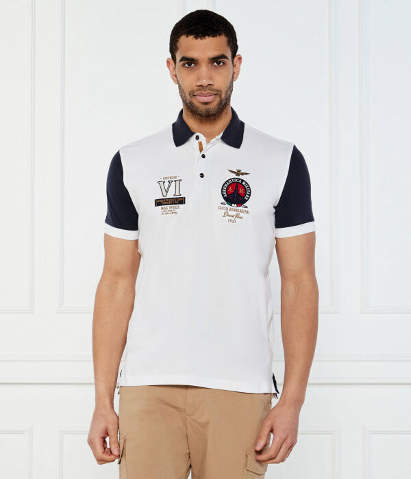 

Рубашка поло Regular fit Aeronautica Militare, белый