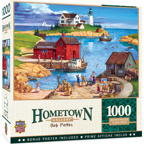 

Пазл Masterpieces Puzzle: Hometown Gallery Ladium Bay Puzzle – 1000 Pieces