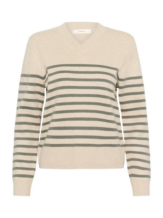

Джемпер в полоску от уоллиса InWear, цвет Agave/Cream