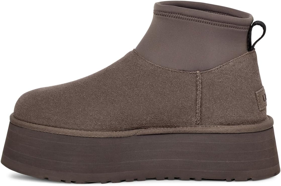 Ботинки UGG Classic Mini Dipper, серо-коичневый — фото 4