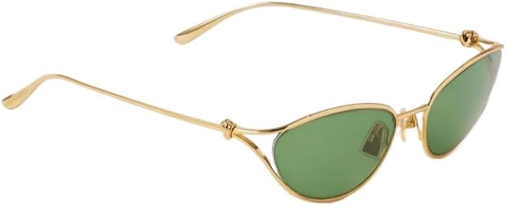 

Маленькие солнцезащитные очки «кошачий глаз» — металлическая оправа с золотистыми дужками в виде витых узлов, ретро-винтажные очки с защитой от УФ-излучения UV400 для женщин и мужчин ENSARJOE