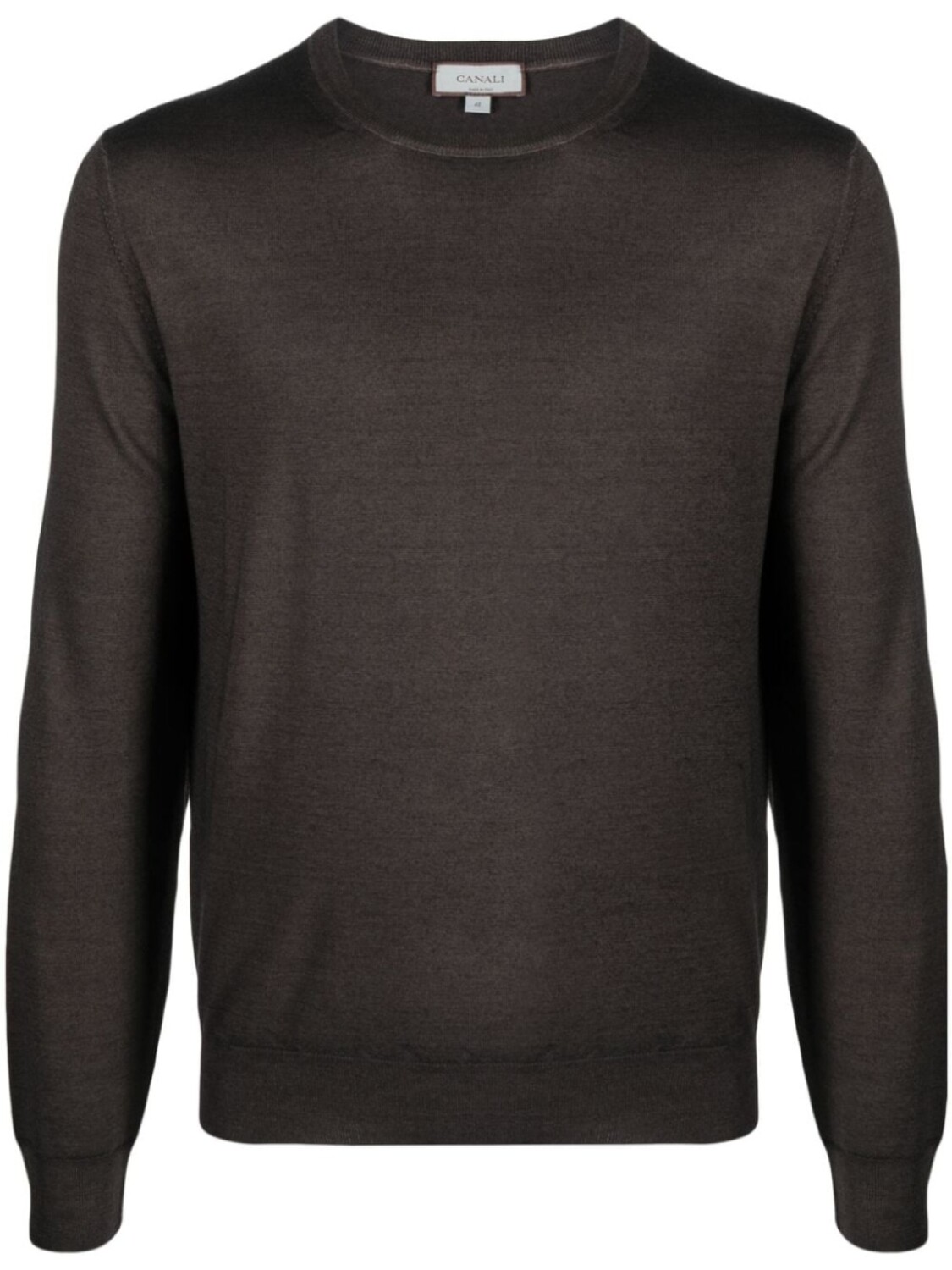 

Canali fine-knit wool jumper, коричневый