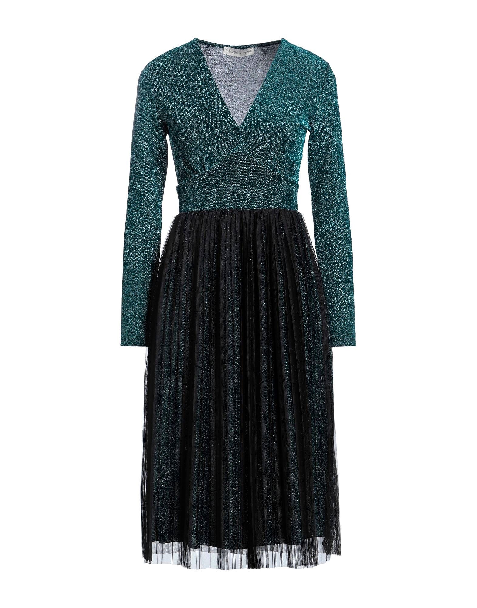 

Платье миди Boutique De La Femme, глубокий бирюзовый