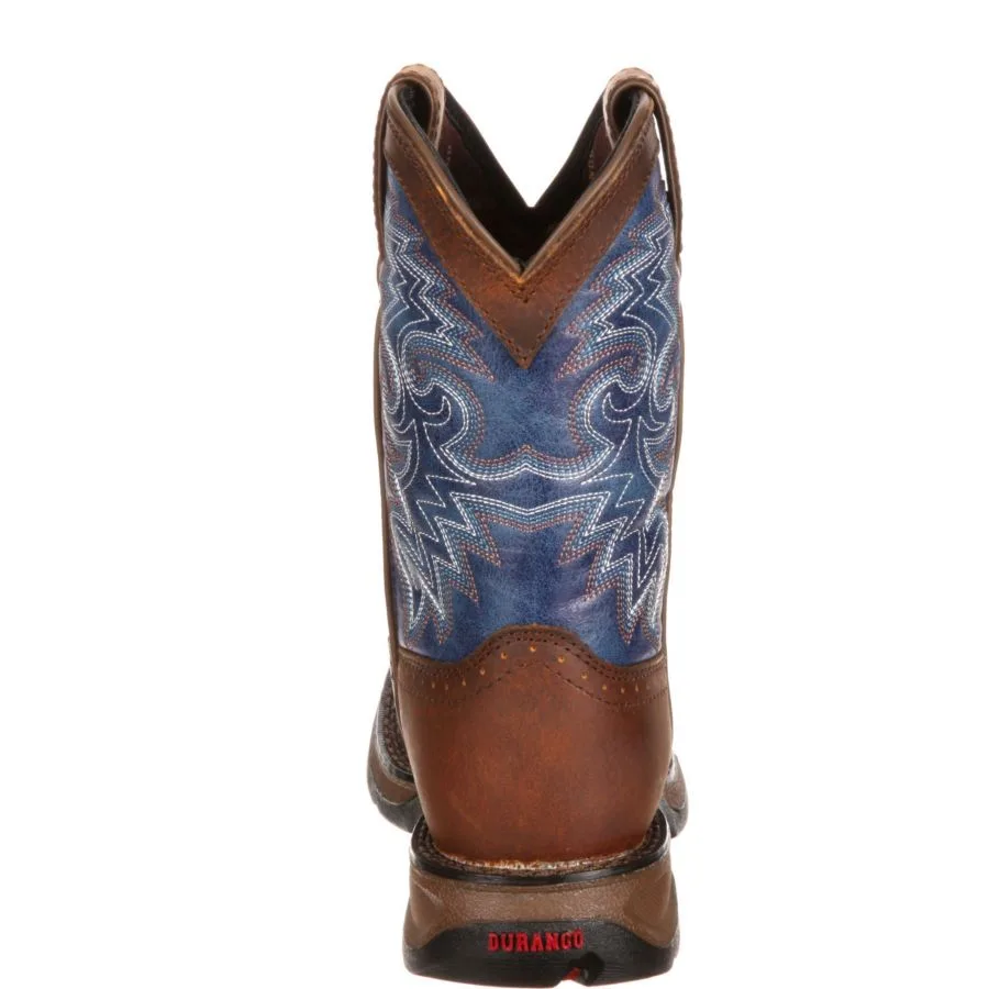 Детский бунтарь Lil' Rebel от Kids' Western Boot Durango, темно-коричневый and синий — фото 2