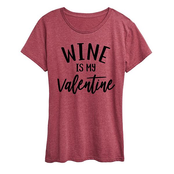 

Футболка с принтом Women's wine is my valentine Licensed Character, Heather Dark Red, Красный, Футболка с принтом Women's wine is my valentine Licensed Character, Heather Dark Red