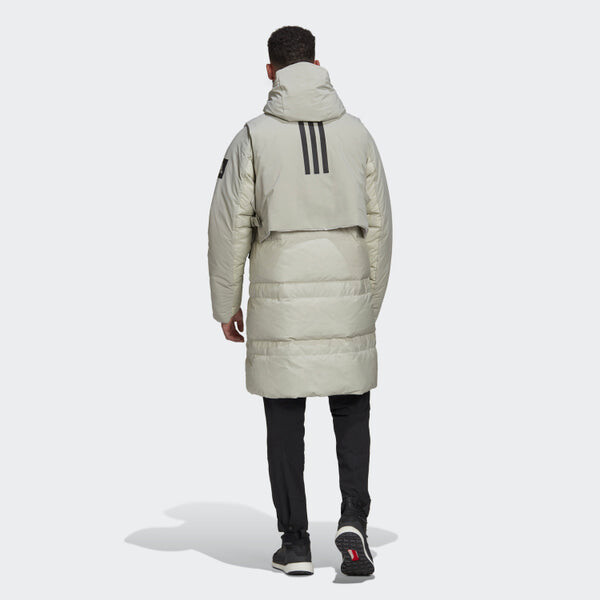 Пуховик adidas Outdoor Sports waterproof Reversible Down Jacket Gray, серый — фото 4
