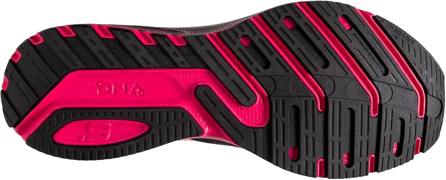 

Мужские нейтральные беговые кроссовки Brooks Launch 9, черный/розовый/желтый