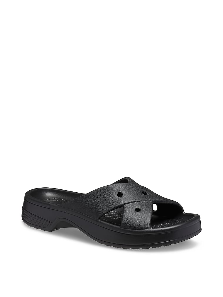 Классические сандалии с перекрестными ремешками Crocs, черный