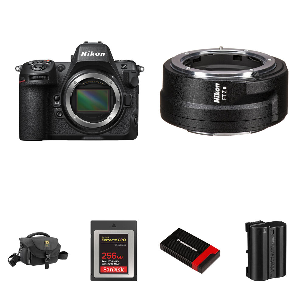

Беззеркальная камера Nikon Z8 Mirrorless Camera with FTZ II Mount Adapter and