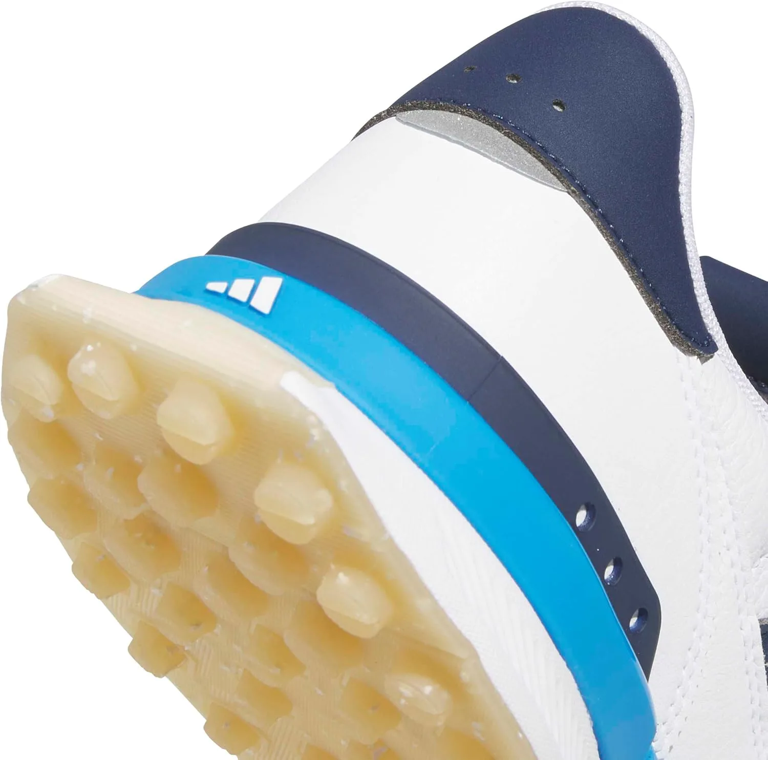 Мужские кожаные кроссовки Adidas S2g 26, белый/темно-синий/синий — фото 3