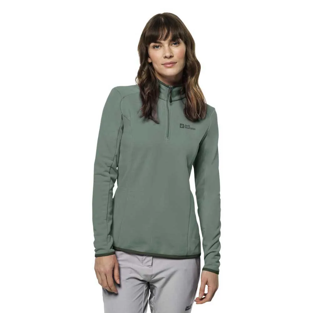 

Флис Jack Wolfskin Baiselberg half zip, зеленый
