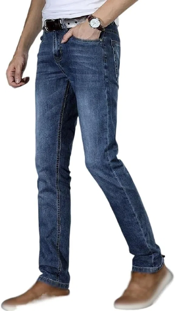 Джинсы классические, Cotton, slim-fit, белый