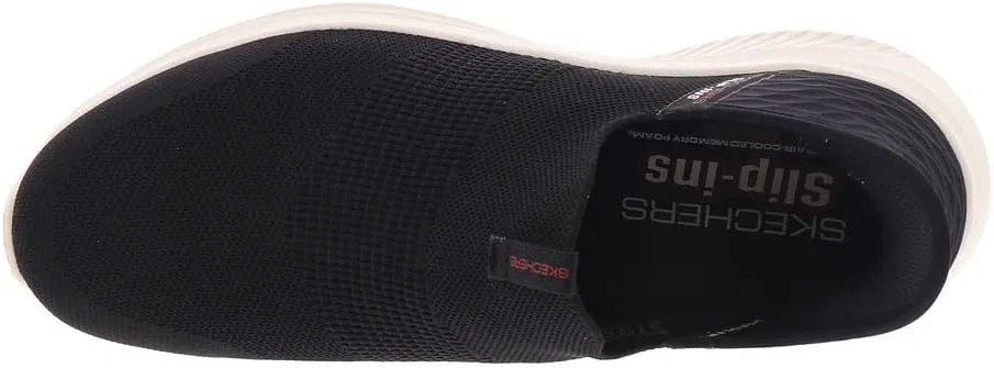 Мужские слипоны Skechers Hands-Free Slip-ins Ultra Flex 3.0 Smooth Step Trainers, Black — фото 2