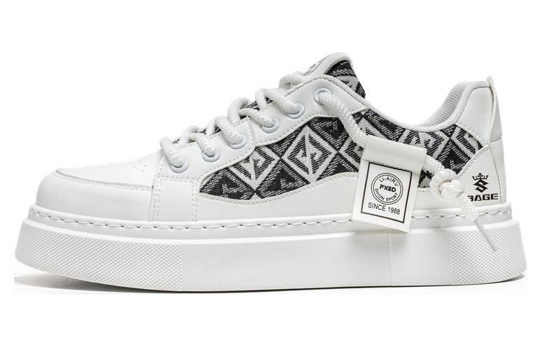 

Кеды мужские, обувь для скейтбординга низкая Bage, белый/черный