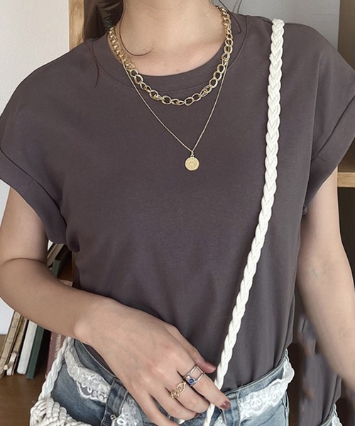 

Топ с французскими рукавами STYLEBLOCK, угольно-серый