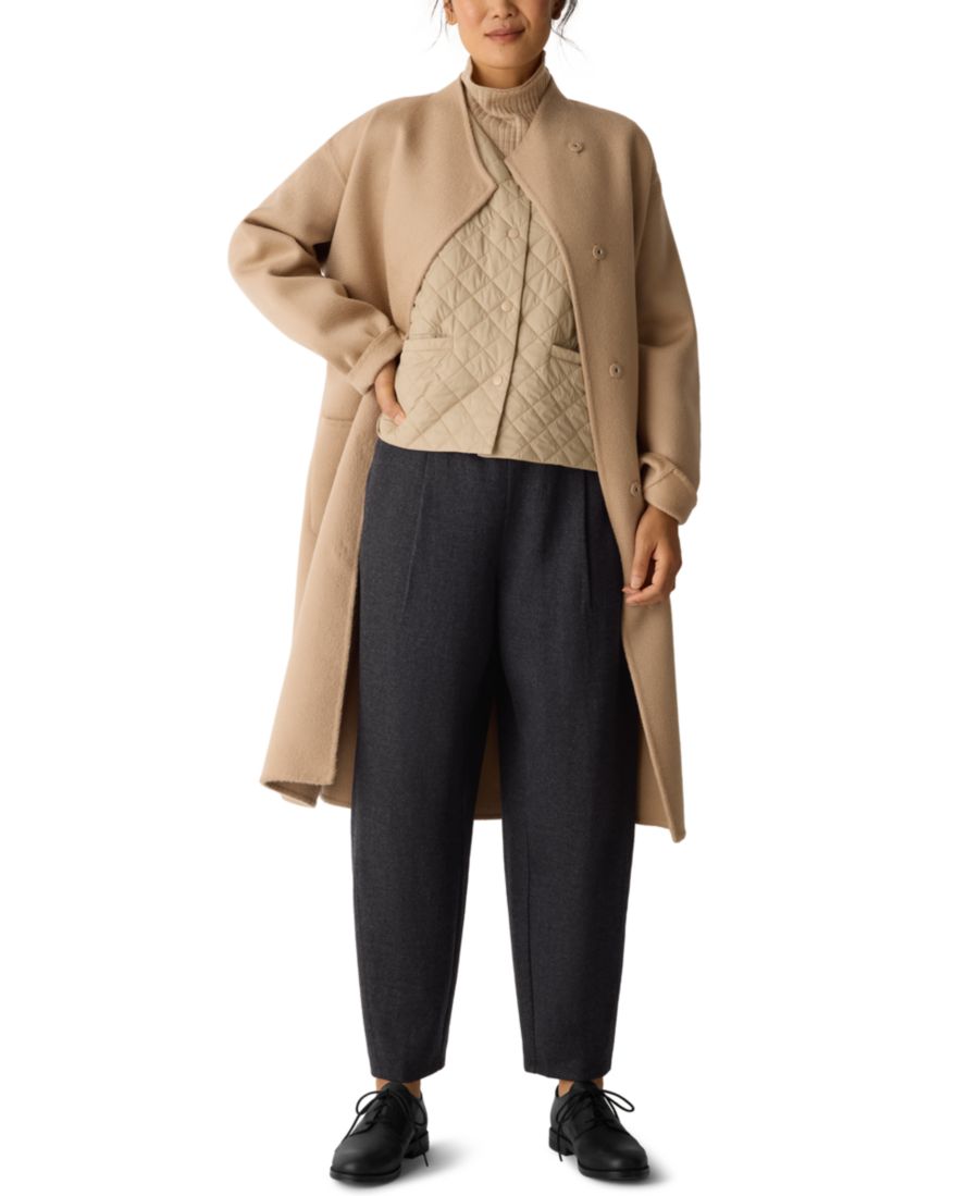 

Женские плиссированные брюки-фонарики, стандартные и большие размеры Eileen Fisher, Charcoal