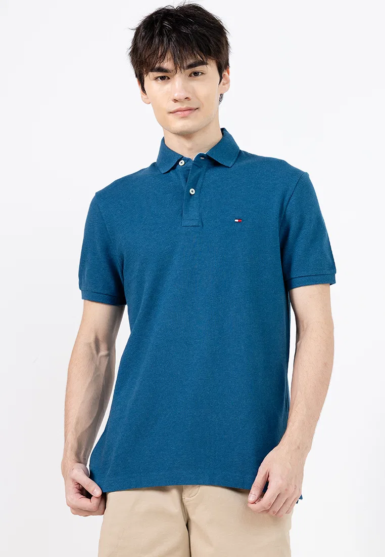 Поло, классический крой, Th Mainline Tommy Hilfiger, голубой