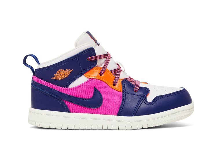 Кроссовки Air Jordan Air Jordan 1 Mid TD 'Regency Purple Fire Pink', розовый — фото 2