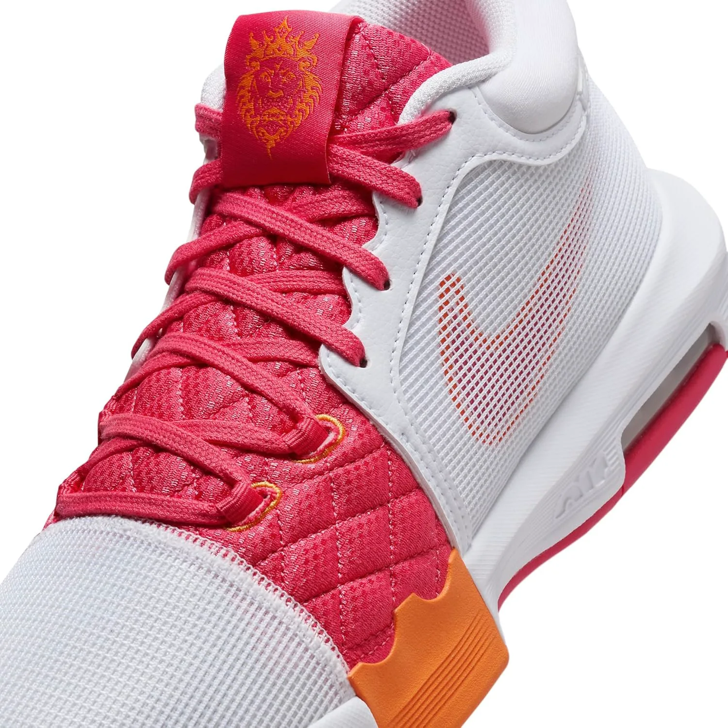 Мужские баскетбольные кроссовки Nike Lebron Witness VIII, белый/розовый — фото 2