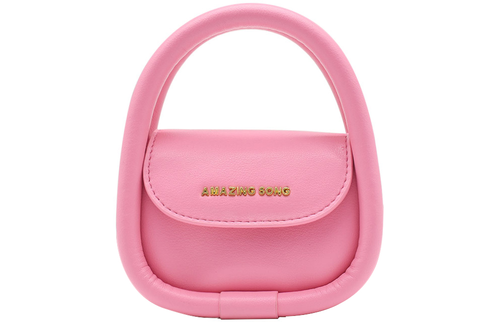 

AMAZING SONG Кожаный конверт из коровьей кожи Чехол для наушников Сумка через плечо Сумка кроссбоди Миниатюрная женская сумка Многоцветный, Girlish Rose