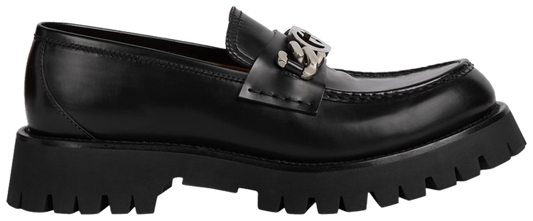 

Кроссовки Gucci Loafer 'Interlocking G - Black', черный